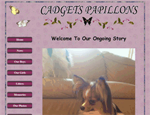 Tablet Screenshot of butterflydogs.com